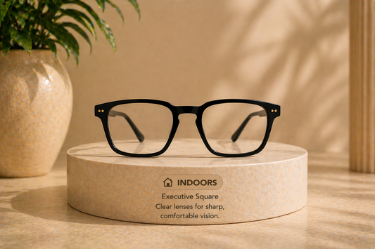 Executive Square – Adaptive Vision Glasses